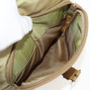 PRADA Shoulder Bag Nylon Khaki Silver Auth fm4987-23