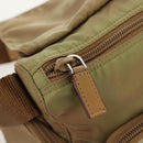 PRADA Shoulder Bag Nylon Khaki Silver Auth fm4987-24