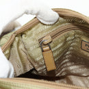 PRADA Shoulder Bag Nylon Khaki Silver Auth fm4987-28
