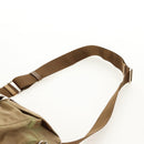 PRADA Shoulder Bag Nylon Khaki Silver Auth fm4987-8