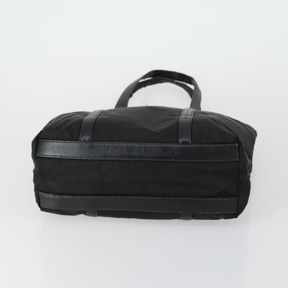 PRADA Hand Bag Nylon Canvas 6 Set Black Beige Red Auth fm4988