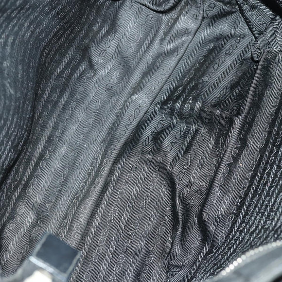 PRADA Hand Bag Nylon Canvas 6 Set Black Beige Red Auth fm4988