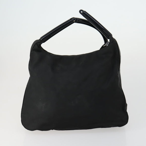 PRADA Hand Bag Nylon Canvas 6 Set Black Beige Red Auth fm4988