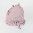 PRADA Hand Bag Nylon Canvas 6 Set Black Beige Red Auth fm4988-17