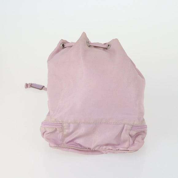 PRADA Hand Bag Nylon Canvas 6 Set Black Beige Red Auth fm4988