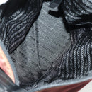 PRADA Hand Bag Nylon Canvas 6 Set Black Beige Red Auth fm4988-31