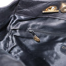 CHANEL COCO Mark Chain Shoulder Bag Leather Black Gold CC Auth fm4991-20