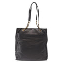 CHANEL COCO Mark Chain Shoulder Bag Leather Black Gold CC Auth fm4991-2