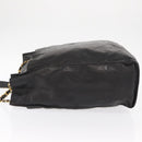 CHANEL COCO Mark Chain Shoulder Bag Leather Black Gold CC Auth fm4991-4