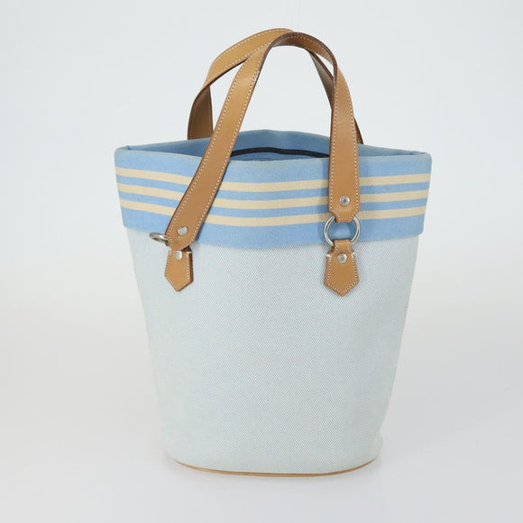 BURBERRY Nova Check Shoulder Bag Canvas 4 Set Beige Navy Auth fm4993