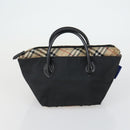 BURBERRY Nova Check Shoulder Bag Canvas 4 Set Beige Navy Auth fm4993-20