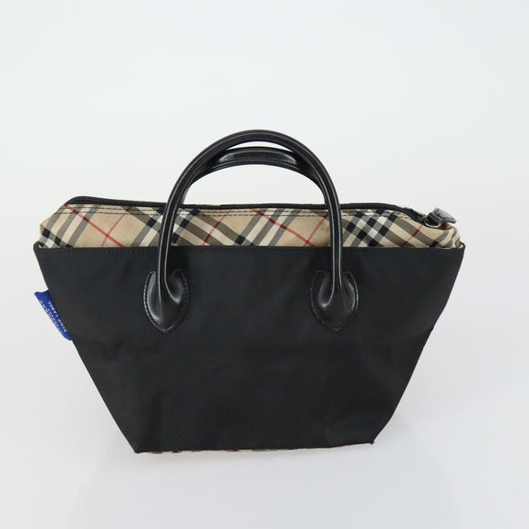 BURBERRY Nova Check Shoulder Bag Canvas 4 Set Beige Navy Auth fm4993