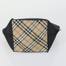 BURBERRY Nova Check Shoulder Bag Canvas 4 Set Beige Navy Auth fm4993-24