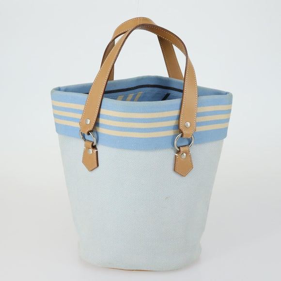 BURBERRY Nova Check Shoulder Bag Canvas 4 Set Beige Navy Auth fm4993