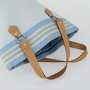 BURBERRY Nova Check Shoulder Bag Canvas 4 Set Beige Navy Auth fm4993-5