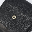 CHANEL Wallet Caviar Skin Black Gold CC Auth fm4996-11