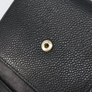 CHANEL Wallet Caviar Skin Black Gold CC Auth fm4996-19