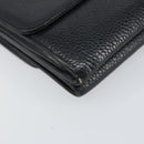 CHANEL Wallet Caviar Skin Black Gold CC Auth fm4996-14