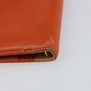 CHANEL Day Planner Cover Leather Orange Gold CC Auth fm4997-15