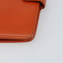 CHANEL Day Planner Cover Leather Orange Gold CC Auth fm4997-14