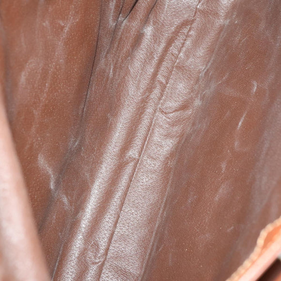 BURBERRY Nova Check Hand Bag PVC Leather Canvas 2 Set Beige Auth fm5002