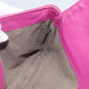 BOTTEGA VENETA INTRECCIATO Pouch Leather Pink 233813 Auth fm5005-16