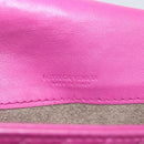 BOTTEGA VENETA INTRECCIATO Pouch Leather Pink 233813 Auth fm5005-11