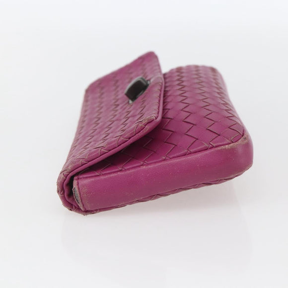 BOTTEGA VENETA INTRECCIATO Pouch Leather Pink 233813 Auth fm5005