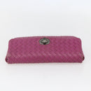 BOTTEGA VENETA INTRECCIATO Pouch Leather Pink 233813 Auth fm5005-5