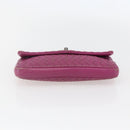 BOTTEGA VENETA INTRECCIATO Pouch Leather Pink 233813 Auth fm5005-6