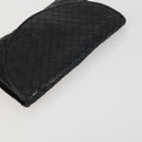 BOTTEGA VENETA INTRECCIATO Bag Leather Nylon 3 Set Beige Black Auth fm5006-12