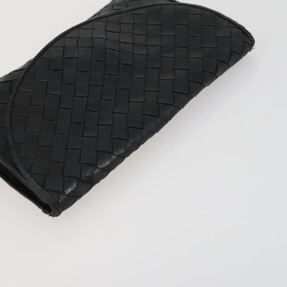 BOTTEGA VENETA INTRECCIATO Bag Leather Nylon 3 Set Beige Black Auth fm5006