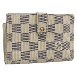 LOUIS VUITTON Damier Azur Portefeuille Viennois Wallet N61676 LV Auth fm5007