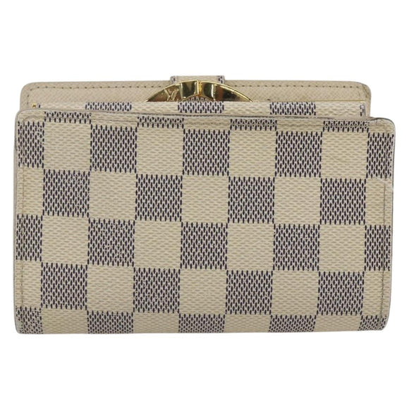 LOUIS VUITTON Damier Azur Portefeuille Viennois Wallet N61676 LV Auth fm5007
