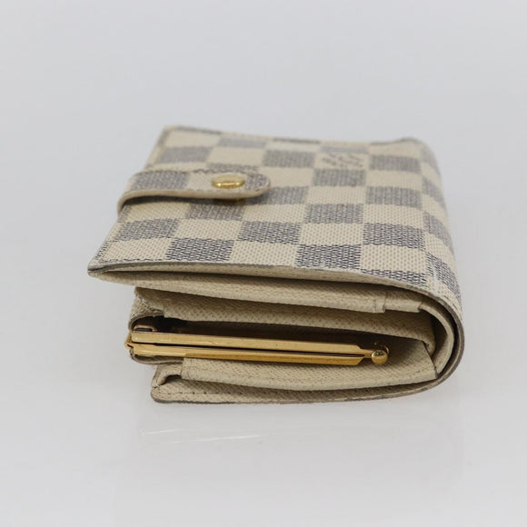 LOUIS VUITTON Damier Azur Portefeuille Viennois Wallet N61676 LV Auth fm5007