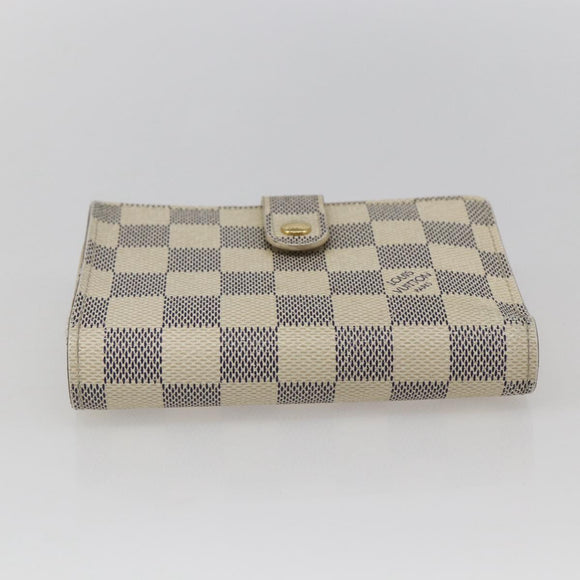 LOUIS VUITTON Damier Azur Portefeuille Viennois Wallet N61676 LV Auth fm5007