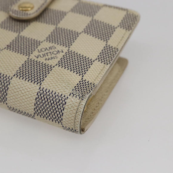 LOUIS VUITTON Damier Azur Portefeuille Viennois Wallet N61676 LV Auth fm5007