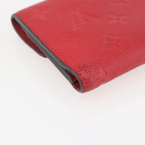 LOUIS VUITTON Empreinte Portefeuille Curie's Compact Wallet M60735 Auth fm5008