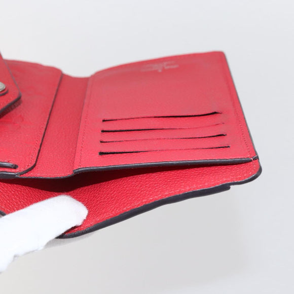 LOUIS VUITTON Empreinte Portefeuille Curie's Compact Wallet M60735 Auth fm5008