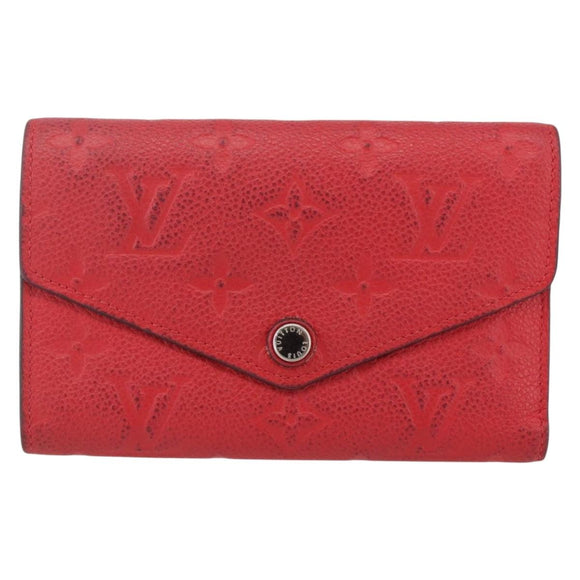 LOUIS VUITTON Empreinte Portefeuille Curie's Compact Wallet M60735 Auth fm5008