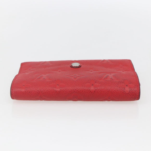 LOUIS VUITTON Empreinte Portefeuille Curie's Compact Wallet M60735 Auth fm5008