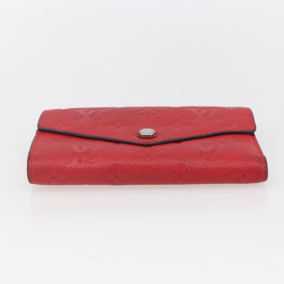 LOUIS VUITTON Empreinte Portefeuille Curie's Compact Wallet M60735 Auth fm5008