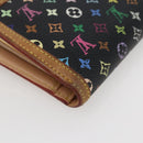 LOUIS VUITTON Multicolor Portefeuille Viennois Wallet Black M92988 Auth fm5009-16