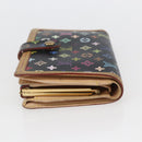 LOUIS VUITTON Multicolor Portefeuille Viennois Wallet Black M92988 Auth fm5009-3