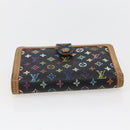 LOUIS VUITTON Multicolor Portefeuille Viennois Wallet Black M92988 Auth fm5009-6