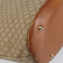 CELINE Macadam Canvas Tote Bag PVC Beige Gold Auth fm5010-13