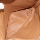 CELINE Macadam Canvas Tote Bag PVC Beige Gold Auth fm5010-22