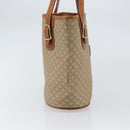 CELINE Macadam Canvas Tote Bag PVC Beige Gold Auth fm5010-4