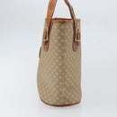CELINE Macadam Canvas Tote Bag PVC Beige Gold Auth fm5010-5