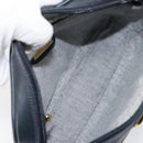 GUCCI Micro GG Supreme Bag PVC Leather Black Gold 007 01422 0137 Auth fm5014-17